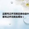 盗墓笔记齐羽真实身份是什么（盗墓笔记齐羽真实身份）