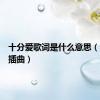 十分爱歌词是什么意思（十分爱插曲）