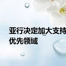 亚行决定加大支持关键优先领域