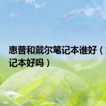 惠普和戴尔笔记本谁好(戴尔笔记本好吗)