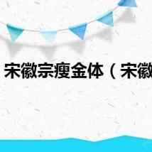 宋徽宗瘦金体（宋徽宗）