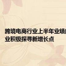 跨境电商行业上半年业绩向好 企业积极探寻新增长点