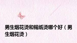 男生烟花烫和锡纸烫哪个好（男生烟花烫）