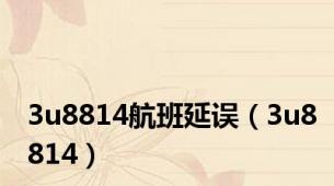 3u8814航班延误（3u8814）