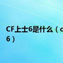 CF上士6是什么(cf上士6)
