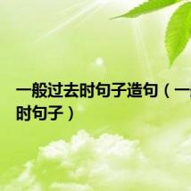 一般过去时句子造句（一般过去时句子）