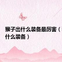 猴子出什么装备最厉害(猴子出什么装备)
