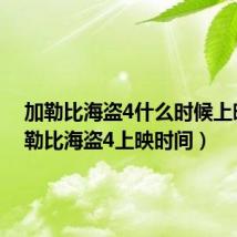 加勒比海盗4什么时候上映（加勒比海盗4上映时间）
