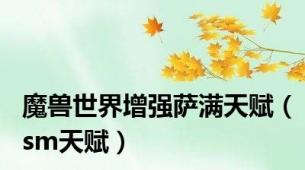 魔兽世界增强萨满天赋（sm天赋）