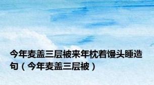 今年麦盖三层被来年枕着馒头睡造句（今年麦盖三层被）