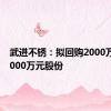 武进不锈：拟回购2000万元至3000万元股份