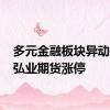 多元金融板块异动拉升 弘业期货涨停