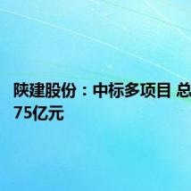 陕建股份:中标多项目 总金额超75亿元