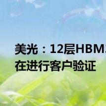 美光:12层HBM3E正在进行客户验证