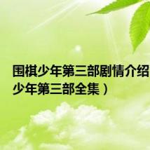 围棋少年第三部剧情介绍(围棋少年第三部全集)