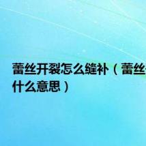 蕾丝开裂怎么缝补(蕾丝开叉是什么意思)