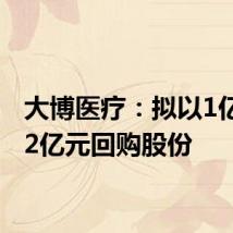 大博医疗:拟以1亿元至2亿元回购股份