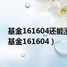 基金161604还能涨吗(基金161604)