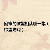 回家的欲望相认哪一集(回家的欲望吻戏)