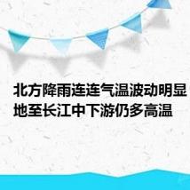 北方降雨连连气温波动明显 四川盆地至长江中下游仍多高温