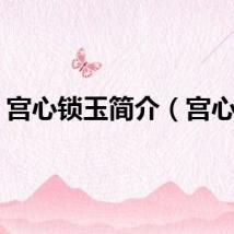宫心锁玉简介(宫心锁)