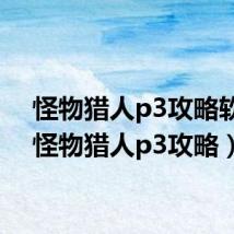 怪物猎人p3攻略软件(怪物猎人p3攻略)