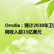 Omdia:预计2030年卫星物联网收入超15亿美元
