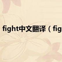 fight中文翻译(fight)