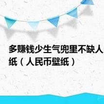 多赚钱少生气兜里不缺人民币壁纸(人民币壁纸)