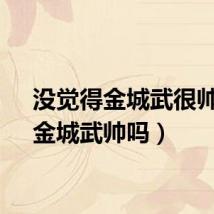 没觉得金城武很帅呀(金城武帅吗)