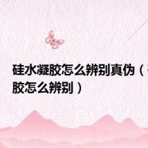 硅水凝胶怎么辨别真伪(硅水凝胶怎么辨别)