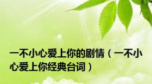 一不小心爱上你的剧情（一不小心爱上你经典台词）