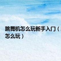跳舞机怎么玩新手入门(跳舞机怎么玩)