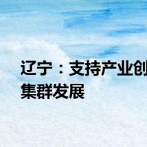 辽宁：支持产业创新和集群发展