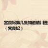 宫良妃第几集知道晴川是现代人（宫良妃）