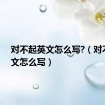 对不起英文怎么写?(对不起英文怎么写)