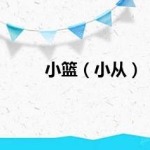 小篮（小从）