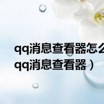qq消息查看器怎么用(qq消息查看器)