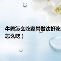 牛蒡怎么吃家常做法好吃(牛蒡怎么吃)