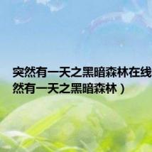 突然有一天之黑暗森林在线看(突然有一天之黑暗森林)