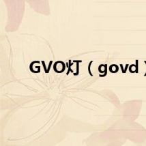 GVO灯(govd)