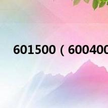 601500(600400)