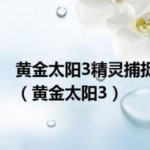 黄金太阳3精灵捕捉图文(黄金太阳3)