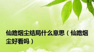 仙路烟尘结局什么意思（仙路烟尘好看吗）