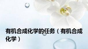 有机合成化学的任务（有机合成化学）