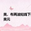 美、布两油短线下挫0.6美元