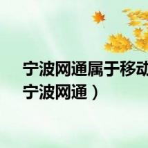 宁波网通属于移动吗（宁波网通）