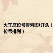火车座位号排列图t开头(火车座位号排列)