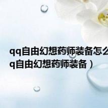 qq自由幻想药师装备怎么打(qq自由幻想药师装备)