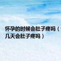 怀孕的时候会肚子疼吗(怀孕前几天会肚子疼吗)